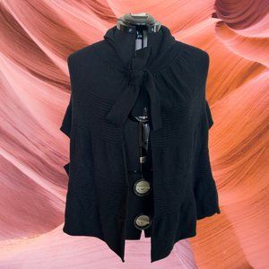 Guess Black Knit Cape